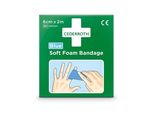 Cederroth Soft Foam bandage blå 6x200cm