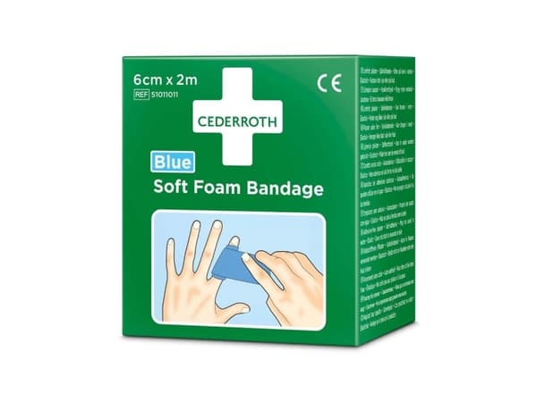 Cederroth Soft Foam bandage blå 6x200cm