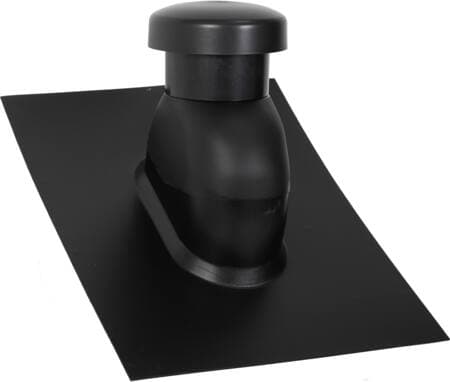 Sabetoflex tuuletuskorkki 5-45° Ø160 musta ABS