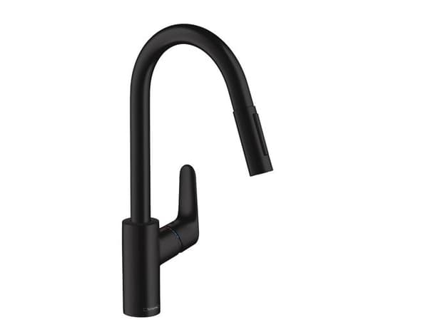 hansGrohe Focus M41 køkkenarmatur 240 med udtræk 2jet mat sort