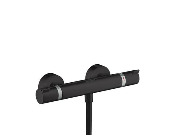 hansGrohe Ecostat Comfort brusetermostat, mat sort