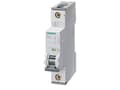 Pikkukuva 5 / 5: SIEMENS Katkaisija C 1A, 1-napainenC-ominaisuus6kA oikosulkukapasiteetti230AC, 60VDC, 18 mm leveä