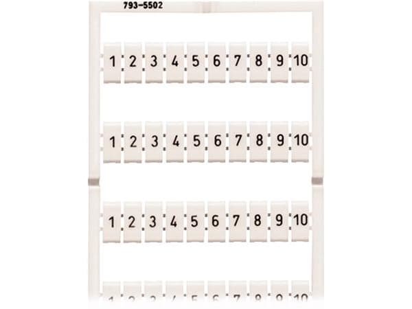 WAGO spännmärken WMB Multi-Printing System Horisontell 10X5 11-20 (10x) - (5 st.)