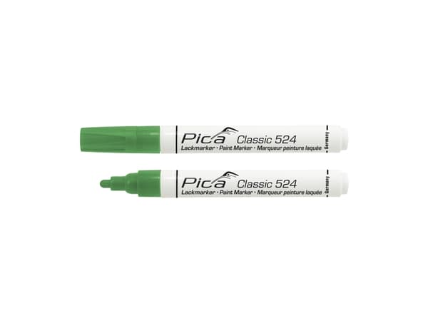 Pica mærkepen grøn - Classic Industry paint marker m/rund spids 2-4 mm