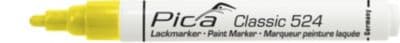 Pica mærkepen gul - Classic Industry paint marker m/rund spids 2-4 mm