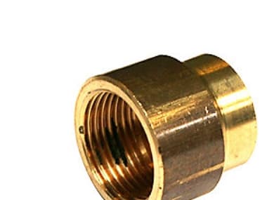Formmuffe messing 1" x 34"