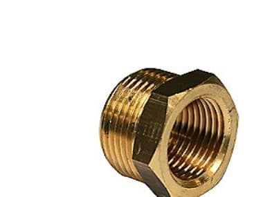Nippelmuffe messing 1" x 12"