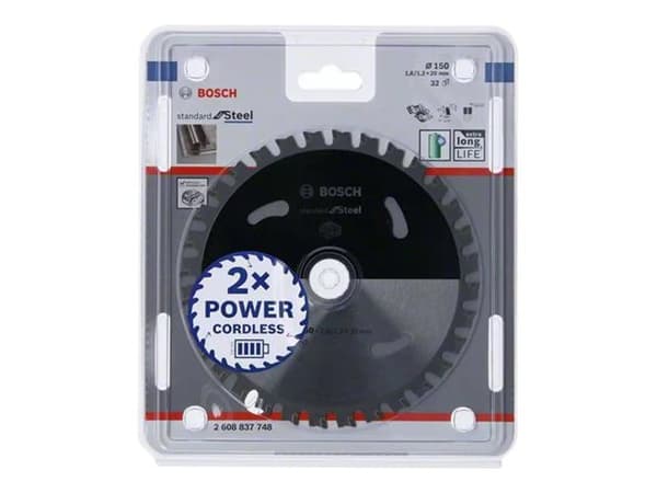 Bosch RUNDSAVKLINGE ACCU STD STÅL 150X20MM 32T