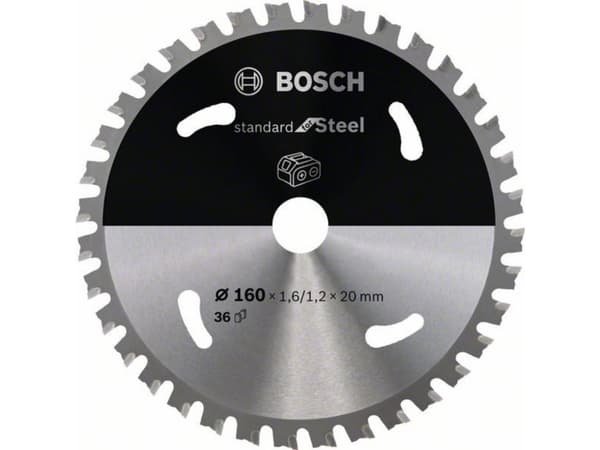 Bosch RUNDSAVKLINGE ACCU STD STÅL 160X20MM 36T