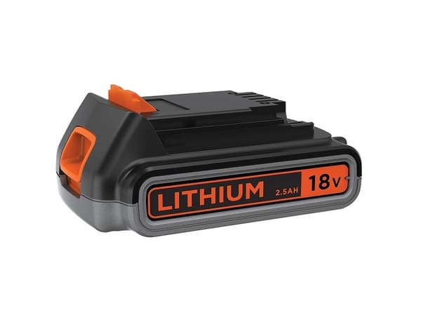 Black & Decker BL2518, Batteri, Lithium-Ion (Li-Ion), 2,5 Ah, 18 V, Black & Decker, Sort, Oransje