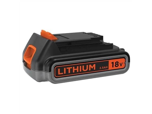 Black & Decker BL2518, Batteri, Lithium-Ion (Li-Ion), 2,5 Ah, 18 V, Black & Decker, Sort, Oransje