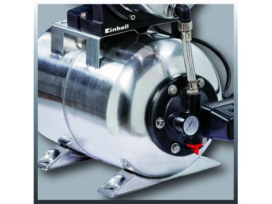 Einhell GC-WW 1250 NN, Paineenkorotus pumppu, 1200 W, AC, 5 bar, 5000 l/h, Punainen, Ruostumaton teräs