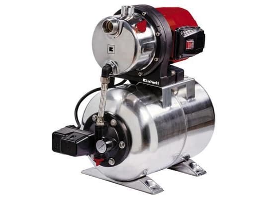 Einhell GC-WW 1250 NN, Paineenkorotus pumppu, 1200 W, AC, 5 bar, 5000 l/h, Punainen, Ruostumaton teräs