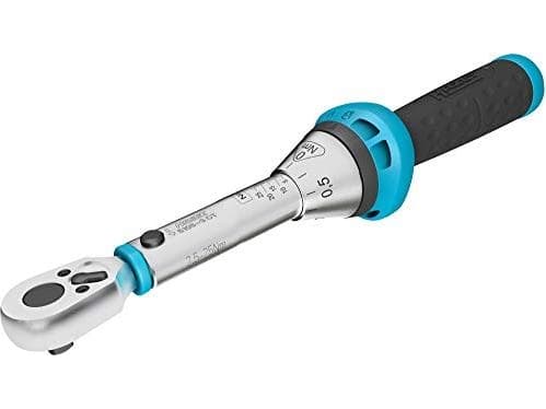HAZET 5108-3CT, Momentnyckel med klick, Mekanisk, 1/4", 2,5 - 25 nm, 3%, Svart, Blå