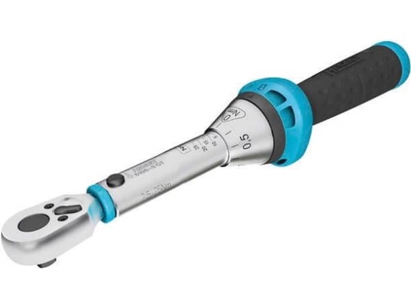 HAZET 5108-3CT, Momentnyckel med klick, Mekanisk, 1/4", 2,5 - 25 nm, 3%, Svart, Blå