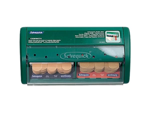 Salvequick Plasterdispenser - inkl. tekstil- og plastplastre