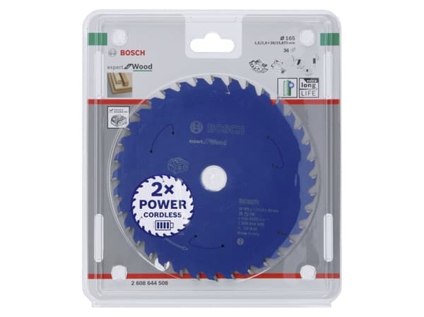Bosch RUND SAW EXP ACCU WOOD 165X20X1,5/1MM36T