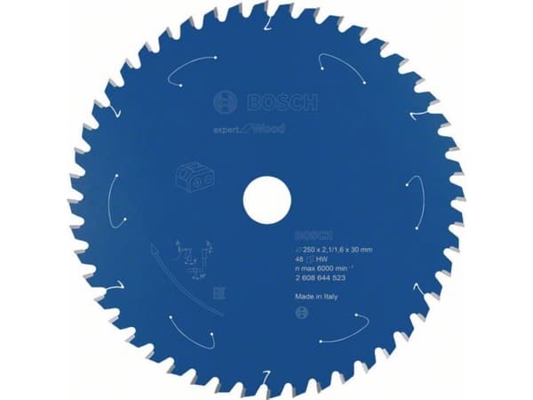Bosch RUNDSAVKL EX ACCU WOOD 250X30X2,1/1,6X48T
