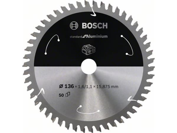 Bosch ROUND COLLECTION ACU STD ALU 136X15,875X50T