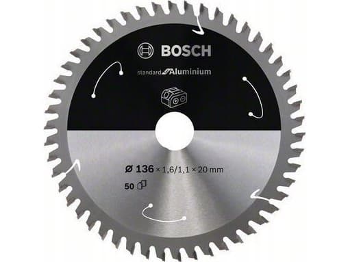 Bosch RUNDSAVKLINGE BATTERI STD ALU 136X20MM 50T