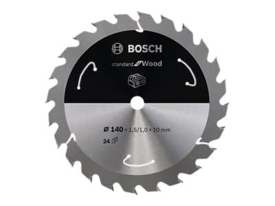 Bosch Standard for Wood - Sirkelformet sagblad - for tre - 140 mm - 24 tenner