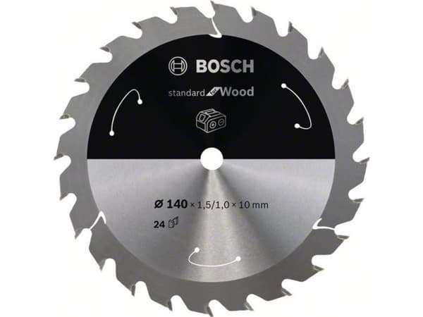 Bosch Standard for Wood - Sirkelformet sagblad - for tre - 140 mm - 24 tenner