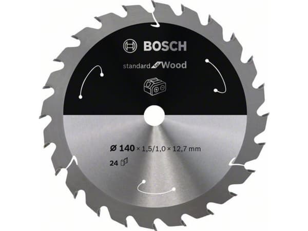 Bosch RUNDSAVKLINGE ACCU STD TRÆ 140X12,7MM24T