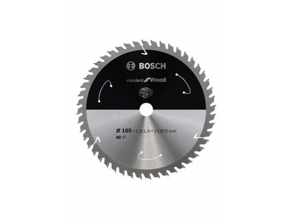 Bosch RUNDSAVKLINGE ACU STD TRÆ 165X16MM 48T