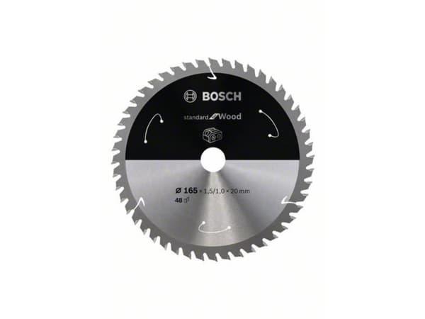 Bosch RUNDSAVKLINGE ACCU STD TRÆ 165X20MM 48T