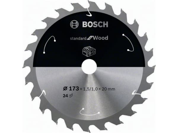 Bosch RUNDSAVKLINGE ACCU STD TRÆ 173X20MM 24T
