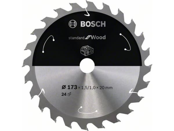 Bosch RUNDSAVKLINGE ACCU STD TRÆ 173X20MM 24T