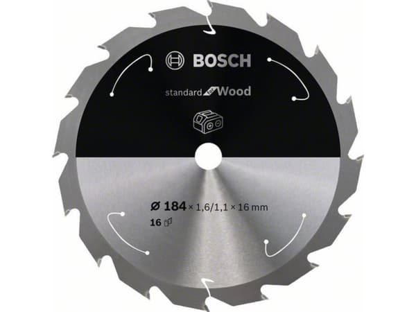 Bosch RUNDSAVKLINGE ACCU STD TRÆ 184X16MM 16T
