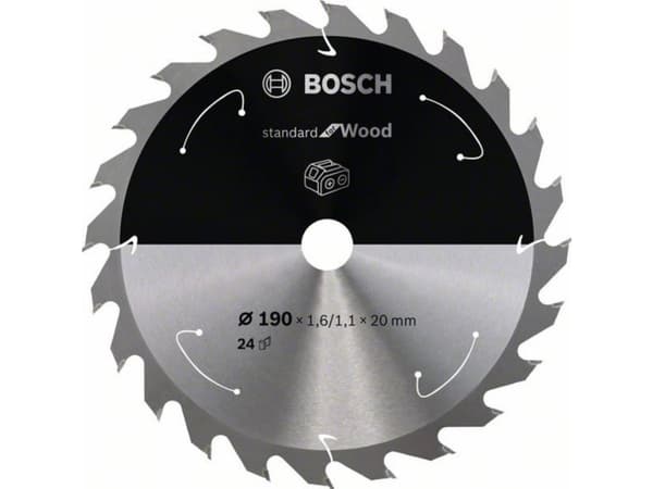 Bosch RUNDSAVKLINGE ACCU STD TRÆ 190X20MM 24T
