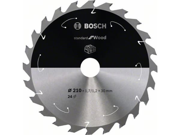 Bosch RUNDSAVKLINGE ACCU STD TRÆ 210X30MM 24T