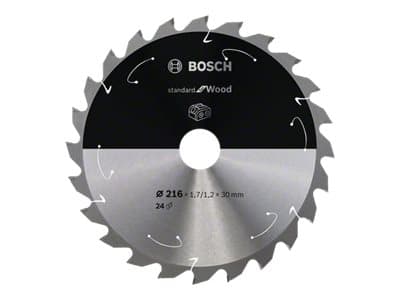 Bosch RUNDSAVKLINGE ACCU STD TRÆ 216X30MM 24T