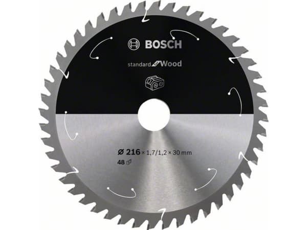 Bosch RUNDSAVKLINGE ACCU STD TRÆ 216X30MM 48T