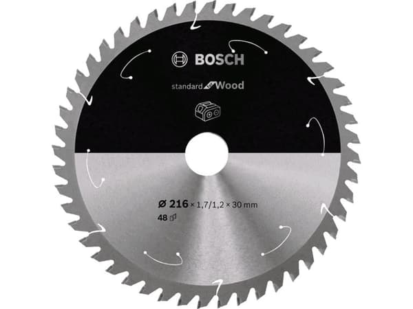 Bosch RUNDSAVKLINGE ACCU STD TRÆ 216X30MM 48T