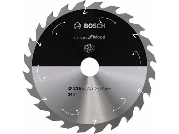 Bosch RUNDSAVKLINGE ACCU STD TRÆ 216X30MM 24T