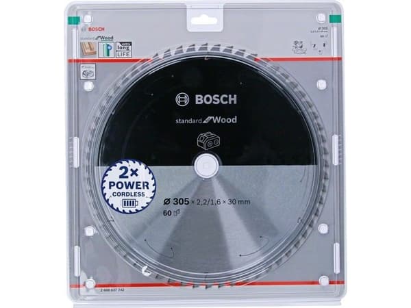 Bosch RUNDSAVKLINGE ACCU STD TRÆ 305X30MM 60T