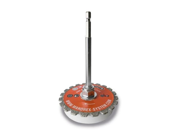 Mandrex EzyGrind rörklippare - T/Ø90-150mm PVC-rör, diamantbelagd, t/cutting