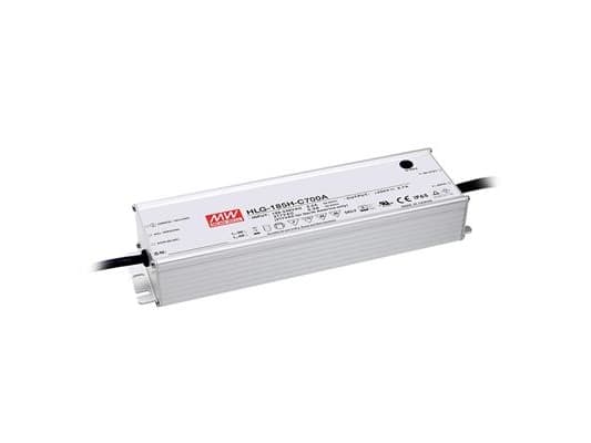 MEAN WELL HLG-185H-C700B, 185 W, IP20, 90 - 305 V, 0,7 A, 286 V, 68 mm