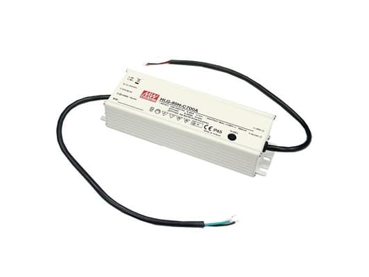 MEAN WELL HLG-80H-C700B, 80 W, IP20, 90 - 305 V, 0,7 A, 129 V, 61,5 mm