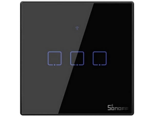 Berøringslysbryter WiFi + RF 433 Sonoff T3 EU TX (3-kanals)