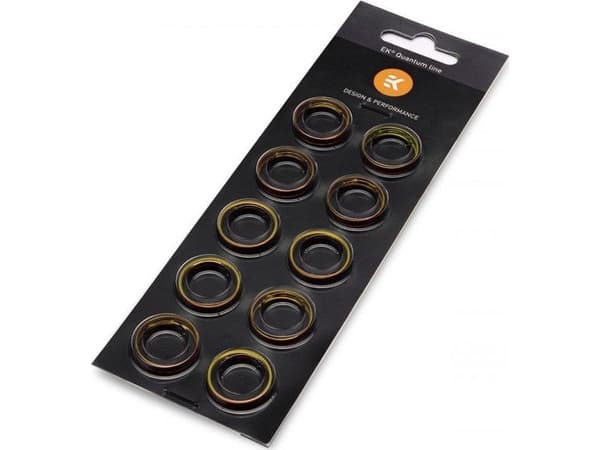 EK Water Blocks EK-Quantum Torque Color Ring 10-Pack HDC 16, Momentfestering, 1/4", 10 stykker, Slovenia