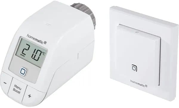 Homematic IP Smart Home radiator thermostat basic (HmIP-eTRV-B-2), heating thermostat (white)