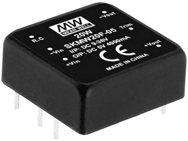 MEAN WELL SKMW20G-03, 18 - 75 V, 20 W, RoHS, 18 g, 300 stk, 18 g, 300 stk