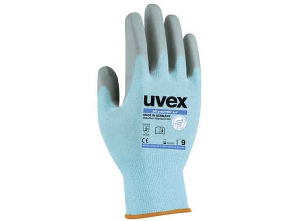 Uvex 6008008, Blå, Grå, Vuxen, Vuxen, Unisex, 1 styck, Polyeten, Elastan, Polyamid