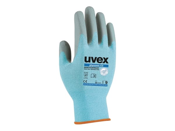 Uvex 6008009, Blå, Grå, Vuxen, Vuxen, Unisex, 1 styck, Polyeten, Elastan, Polyamid