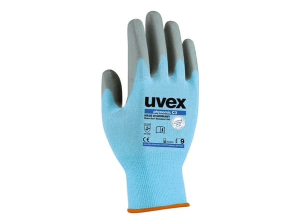 Uvex 6008009, Blå, Grå, Vuxen, Vuxen, Unisex, 1 styck, Polyeten, Elastan, Polyamid
