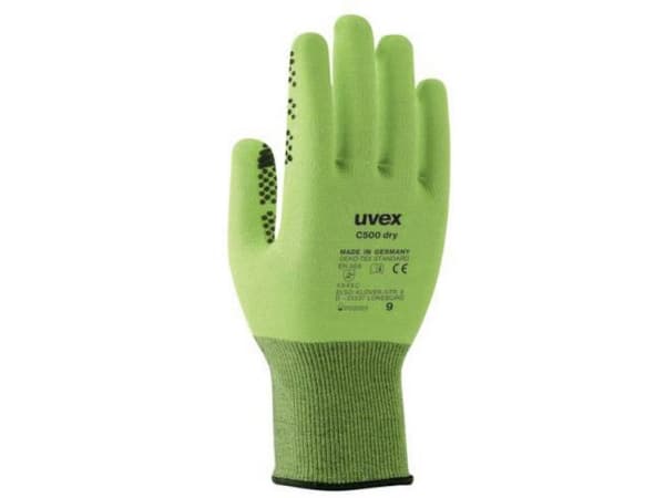 Uvex C500 dry, Grønn, Voksen, Voksen, Unisex, 1 stykker, Polyethylen, Viskose, Polyamid, Fiberglass